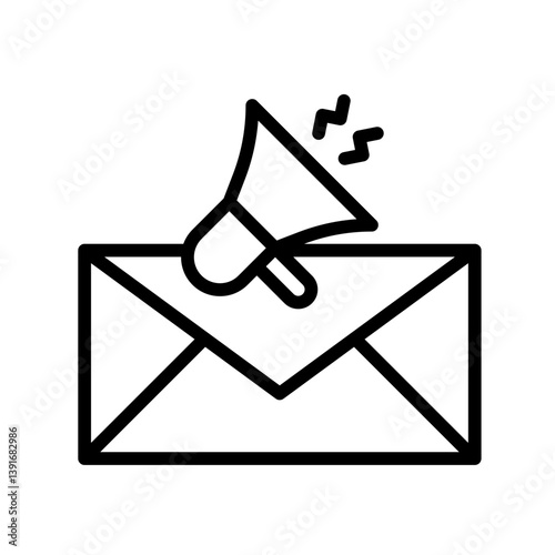 Email Marketing icon vector image. Suitable for mobile apps, web apps and print media.