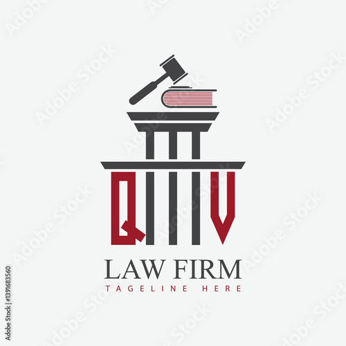 modern law firm justice logo design vector graphic template.	