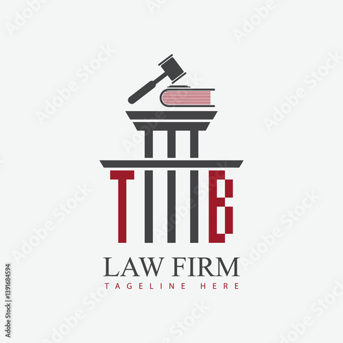 modern law firm justice logo design vector graphic template.	