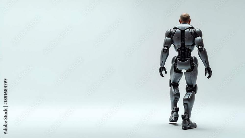 Revolutionary Exoskeleton Robotics: Advanced Wearable Technology for Human Augmentation and Assistive Solutions - High-Quality Stock Visuals with Space for Customization Revolutionary Exoskeleton Robotics: Advanced Wearable Technology for Human Augmentation and Assistive Solutions - High-Quality Stock Visuals with Space for Customization