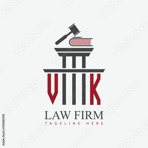 modern law firm justice logo design vector graphic template.	