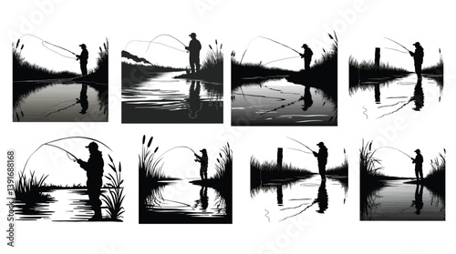 Casting in the Calm: Nature-Inspired Fishing Shirt  