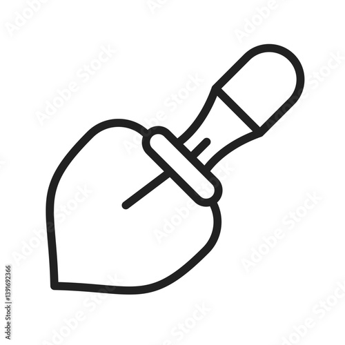 Spade icon vector image. Suitable for mobile apps, web apps and print media.