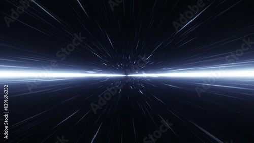 Wallpaper Mural A dynamic warp speed tunnel, a space-time continuum abstraction. Torontodigital.ca