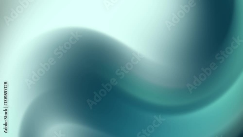 Abstract Teal Swirls: A Serene Digital Artwork