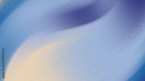 Abstract Blue and Beige Swirl: A Serene Visual