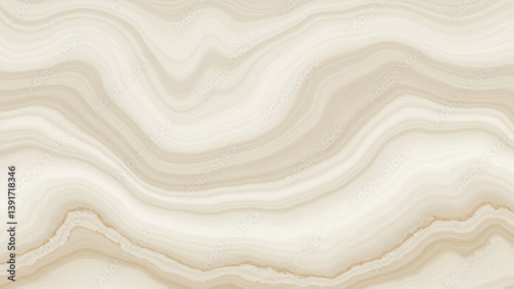 Obraz premium Abstract marble texture, beige waves pattern, elegant smooth backdrop.