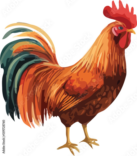 rooster vector art