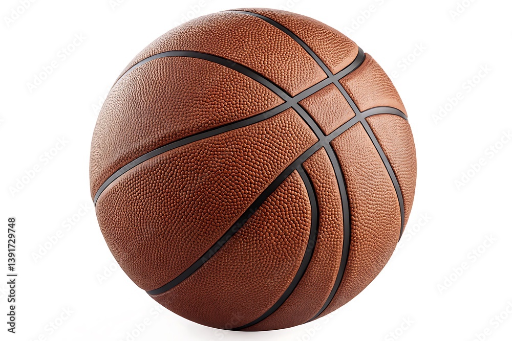 Fototapeta premium Basketball on white background 