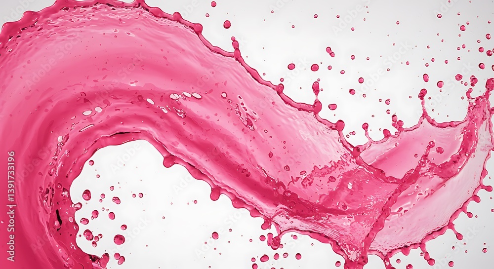 Pink Liquid Dance: A 3D Render AI Generated Pink Liquid Dance: A 3D Render AI Generated
