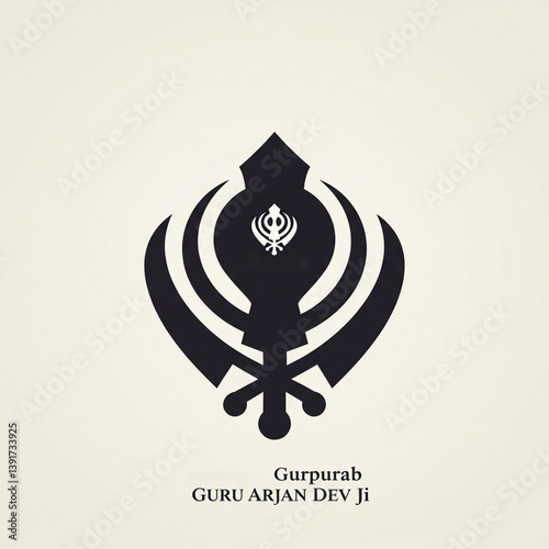 Elegant Khanda Symbol of Si...