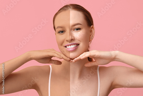 Beautiful young happy woman...