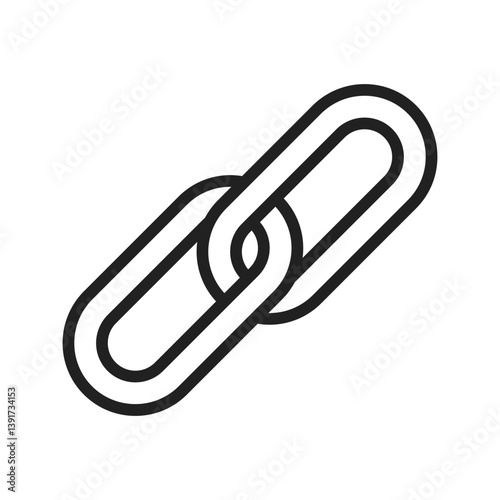 Link icon vector image. Suitable for mobile apps, web apps and print media.