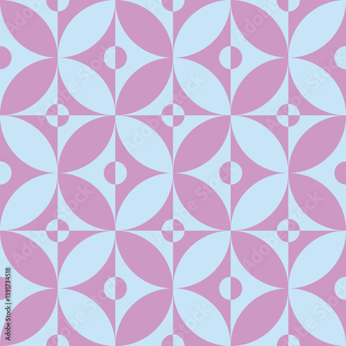 Geometric Vector Seamless Pattern Digital Paper, Abstract Colorful Background for Graphic Design, Scrapbooking, Textile, and Printing Projects