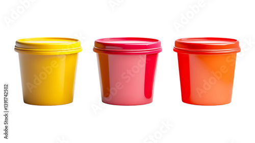 Wallpaper Mural Pack of Food Container Packaging set of Three Different Poses set Against Transparent Background for Takeout Branding, Eco Packaging Design, or Meal Prep Projects Torontodigital.ca