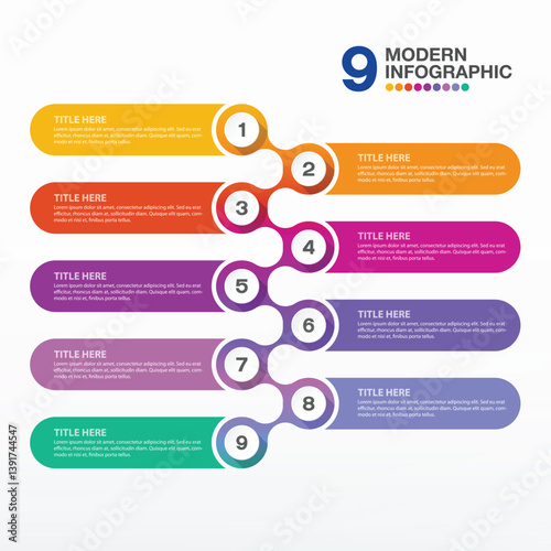 Infographic 9 option and number