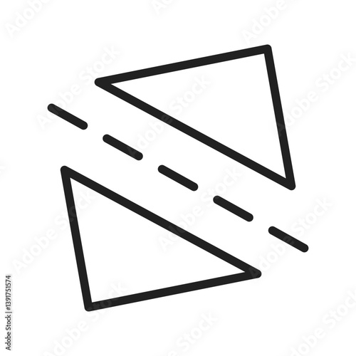 Straighten icon vector image. Suitable for mobile apps, web apps and print media.