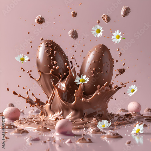 Chocolate Easter eggs 