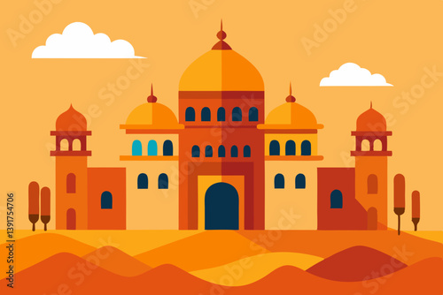 taj mahal silhouette