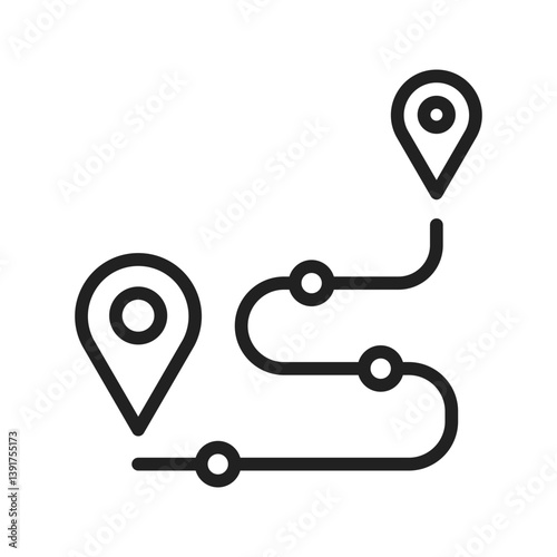 Route I icon vector image. Suitable for mobile apps, web apps and print media.