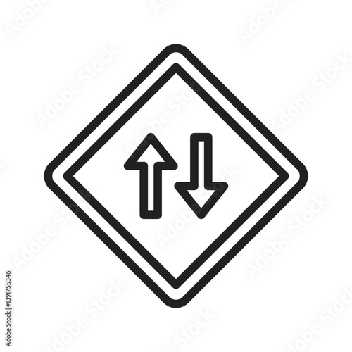 Two Way Road icon vector image. Suitable for mobile apps, web apps and print media. Free Download Two Way Road icon vector image. Suitable for mobile apps, web apps and print media. - GFXLoad