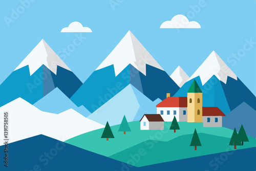 house in the mountains