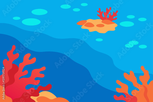 coral reef in the sea