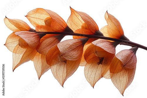  Authentic maple seed pods arranged in collection on transparent background, perfect for nature study guides and botanical field identification 