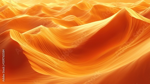 Golden desert waves