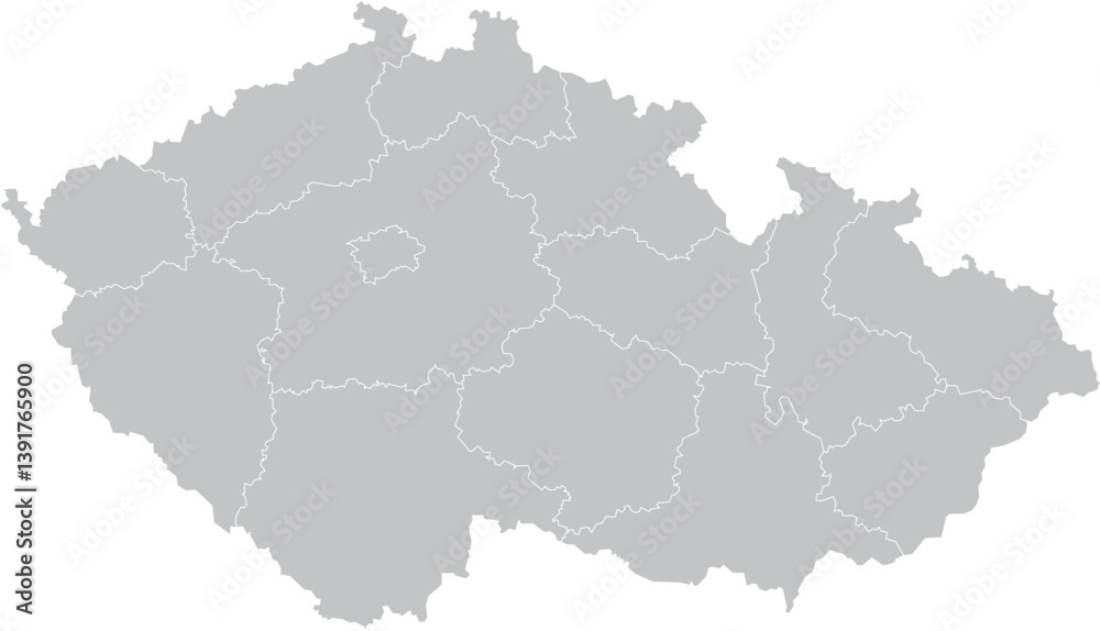 map CzechRepublic – Vector Outline and Regions
map CzechRepublic – Vector Outline and Regions