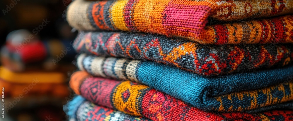 Colorful Fabric Stack Colorful Fabric Stack