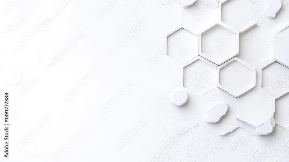 Hexagon Pattern White Background Minimalist Style High Resolution Diagonal Composition Subtle Textures Abstract Design White Surface Bright Tones Ideal for Tech Presentations Hexagon Pattern White Background Minimalist Style High Resolution Diagonal Composition Subtle Textures Abstract Design White Surface Bright Tones Ideal for Tech Presentations