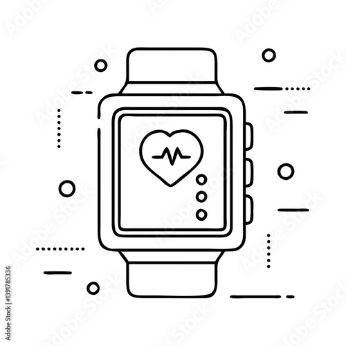 smartwatch icon, smartwatch vector illustration-simple illustration of smartwatch, perfect for smartwatch logos and icons
