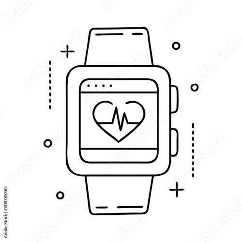 smartwatch icon, smartwatch vector illustration-simple illustration of smartwatch, perfect for smartwatch logos and icons
