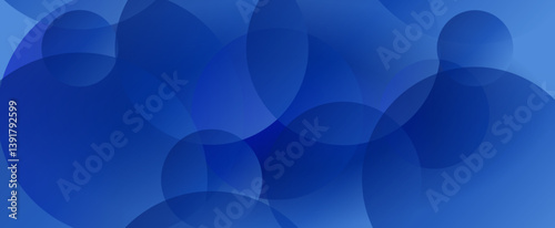 Abstract Blue Bubbles Background