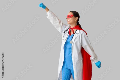 Beautiful female doctor dre...