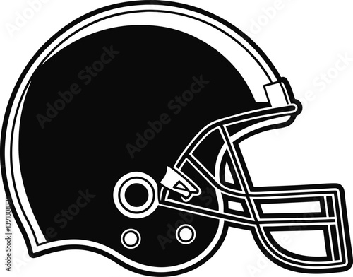 Football Helmet Protection Game Sport Equipment, football helmet flat icon, Helmets black Clip art