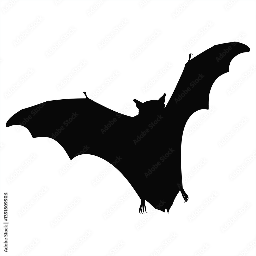 Fototapeta premium Bat Silhouette Clipart, Flying Bat Silhouette, Halloween Bat Art, Bat Silhouette Vector, Vampire Bat Graphic, Bat Silhouette Design, Cute Bat Silhouette, Bat Silhouette Image, Bat Silhouette Drawing, 