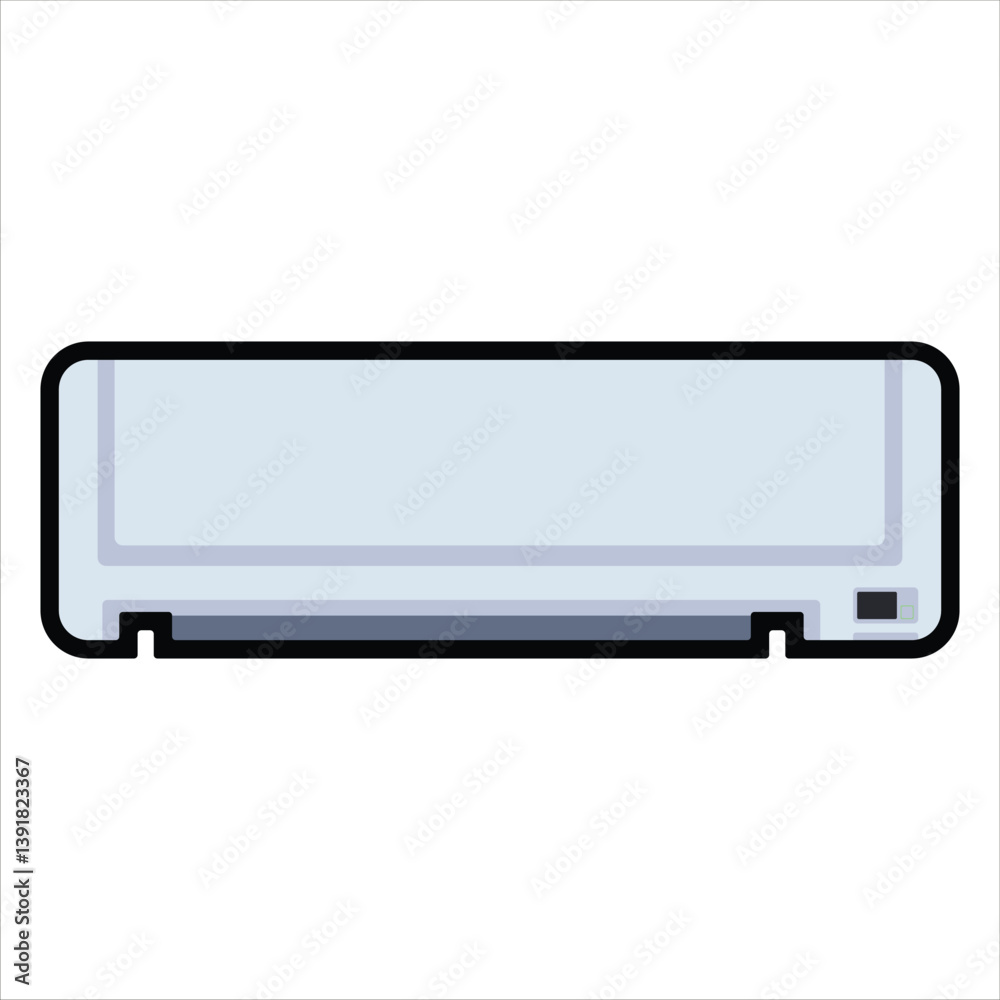 Air Conditioner Icon - Modern Wall-Mounted Cooling Device Air Conditioner Icon - Modern Wall-Mounted Cooling Device