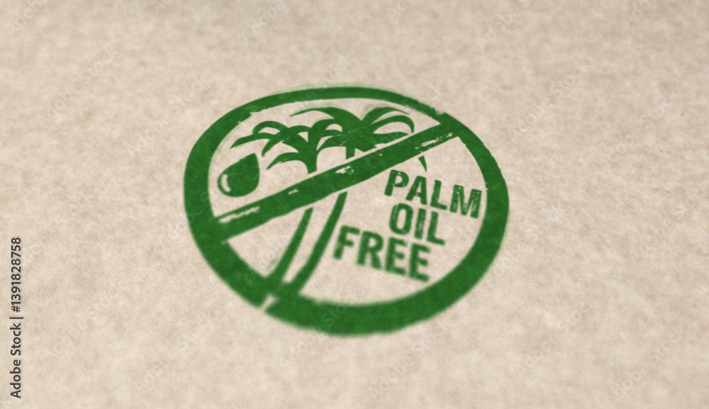 Palm oil free stamp and stamping