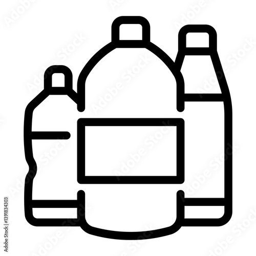 This Plastic bottle icon is suitable for Earth Day, Save the Earth, Plastic Pollution, etc