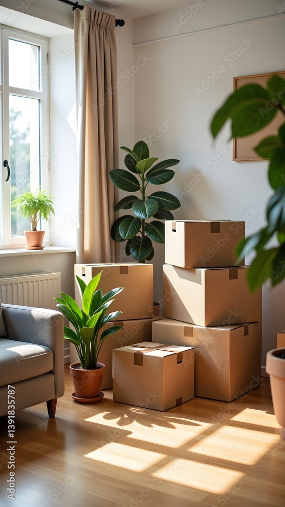 Joy of moving to a new home Joy of moving to a new home