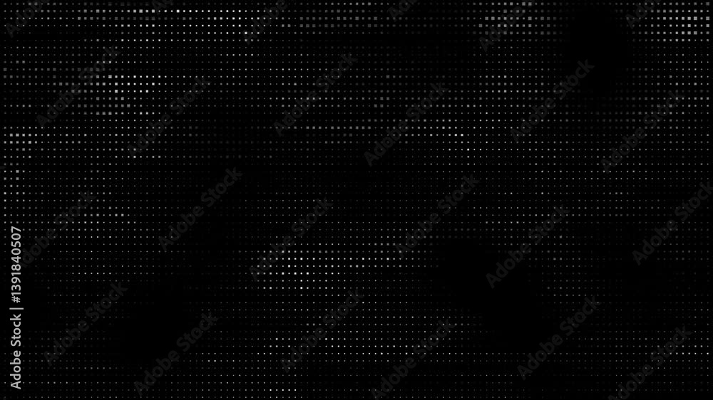 Abstract pixels motion. Techology science background. Dynamic fluid flow. Halftone gradient.