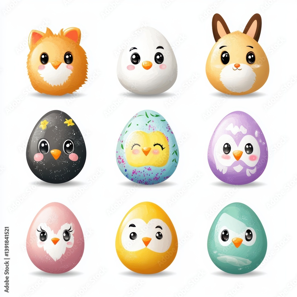 Fototapeta premium colorful easter eggs