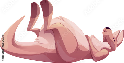 Kangaroo Sleeping