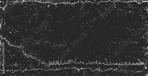 Obraz na płótnie Grunge texture pattern frame. Black design border. Old paper vector illustration. w salonie