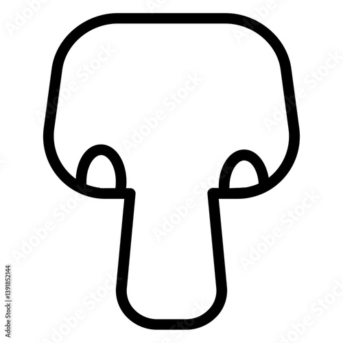 Boletus Forest Mushroom Line Icon