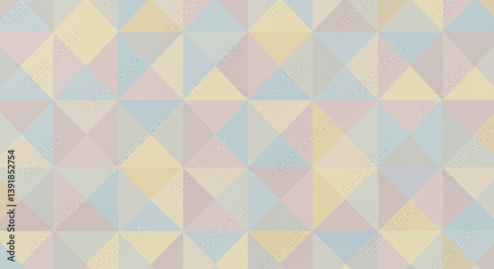 Abstract Geometric Pastel Triangle Pattern Background Design for Wallpaper or Textile Abstract Geometric Pastel Triangle Pattern Background Design for Wallpaper or Textile