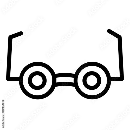 Care Clinic Eyeglasses Line Icon
