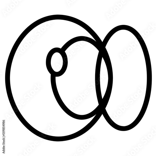 Care Contact Lenses Line Icon
